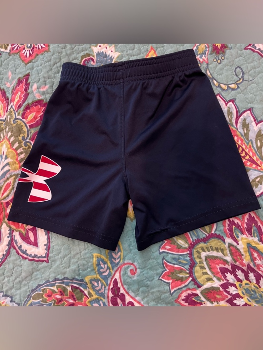 Under Armour Boys' Athletic Shorts - Navy and Black - Picture 3 of 4